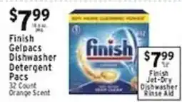 Met Foodmarkets Finish Gelpacs Dishwasher Detergent offer