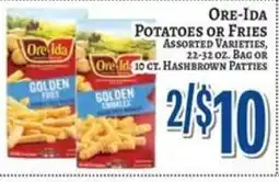 Trade Fair Supermarket Ore-ida potatoes or fries offer