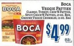 Trade Fair Supermarket Boca veggie patties offer
