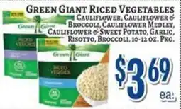 Trade Fair Supermarket Green Giant riced vegetables offer