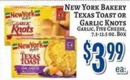 Trade Fair Supermarket New York Bakery Texas Toast or Garlic Knots offer