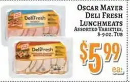 Trade Fair Supermarket Oscar Mayer deli fresh lunchmeats offer