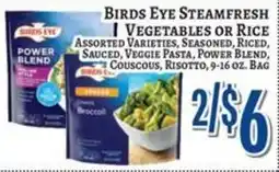 Trade Fair Supermarket Birds Eye Steamfresh vegetables or rice offer