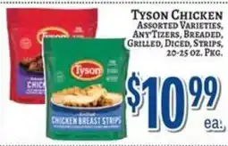Trade Fair Supermarket Tyson chicken assorted varieties offer