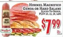 Trade Fair Supermarket Hormel magnifico genoa or hard salami offer