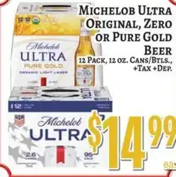Trade Fair Supermarket Michelob Ultra Pure Gold Beer offer