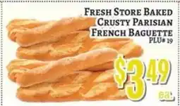 Trade Fair Supermarket Fresh Store Baked Crusty Parisian French Baguette offer