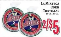 Trade Fair Supermarket La Mixteca corn tortillas offer