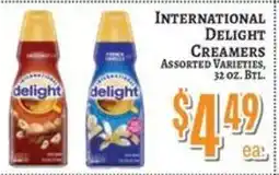 Trade Fair Supermarket International Delight Creamers offer