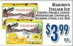 Trade Fair Supermarket Marino's Italian Ice offer