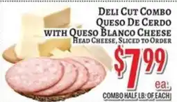Trade Fair Supermarket Deli Cut Combo Queso De Cervo With Queso Blanco Cheese Head Cheese, Sliced to Order offer