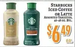 Trade Fair Supermarket Starbucks iced coffee or latte offer