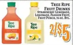 Trade Fair Supermarket Tree Ripe fruit drinks offer