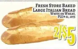 Trade Fair Supermarket Fresh Store Baked Large Italian Bread offer