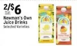 Met Foodmarkets Newman's Own Juice Drinks offer