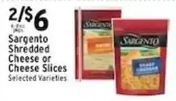 Met Foodmarkets Sargento shredded cheese or cheese slices offer