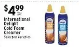 Met Foodmarkets International Delight Cold Foam Creamer offer
