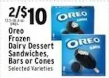 Met Foodmarkets Oreo Frozen Dairy Dessert Sandwiches, Bars or Cones offer