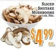 Trade Fair Supermarket Sliced Shiitake Mushrooms offer