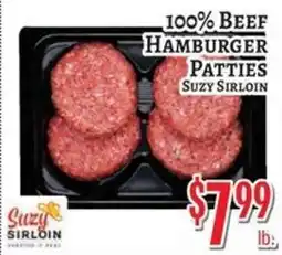 Trade Fair Supermarket Suzy Sirloin 100% Beef Hamburger Patties offer