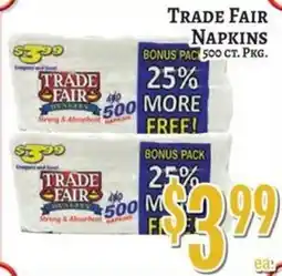 Trade Fair Supermarket Trade Fair napkins offer