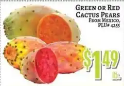 Trade Fair Supermarket Green or Red Cactus Pears offer