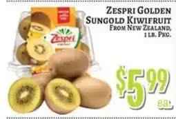 Trade Fair Supermarket Zespri golden sungold kiwifruit offer