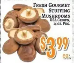 Trade Fair Supermarket Fresh Gourmet Stuffing Mushrooms offer