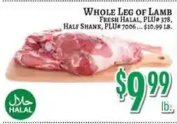 Trade Fair Supermarket Whole Leg of Lamb offer