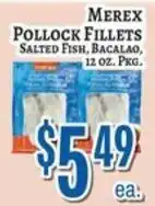 Trade Fair Supermarket Merex pollock fillets offer