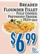 Trade Fair Supermarket Breaded flounder fillet offer