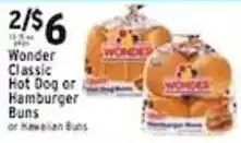 Met Foodmarkets Wonder Classic Hot Dog or Hamburger Buns or Hawaiian Buns offer