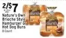 Met Foodmarkets Nature's Own Brioche Style Hamburger or Hot Dog Buns offer