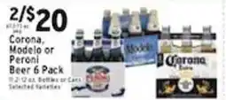 Met Foodmarkets Corona Modelo or Peroni Beer 6 Pack offer