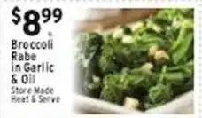 Met Foodmarkets Broccoli Rabe in Garlic & Oil offer