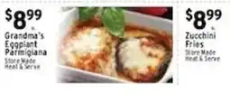 Met Foodmarkets Grandma's Eggplant Parmigiana offer