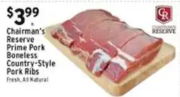 Met Foodmarkets Chairman's Reserve Prime Pork Boneless Country-Style Pork Ribs offer