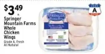 Met Foodmarkets Springer mountain farms whole chicken wings offer