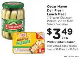 Fred Meyer Oscar Mayer Deli Fresh Lunch Meat offer