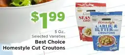 Homeland Market Best Choice Homestyle Cut Croutons offer
