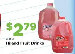 Homeland Market Hiland Fruit Drinks offer