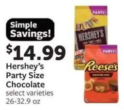 Fareway Hershey's party size chocolate offer