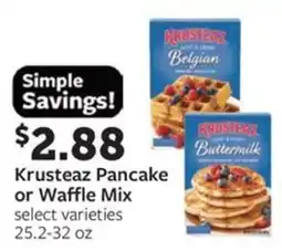 Fareway Krusteaz Pancake or Waffle Mix offer