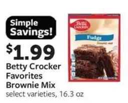 Fareway Betty Crocker Favorites Brownie Mix offer