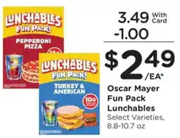 Fred Meyer Oscar Mayer Fun Pack Lunchables offer