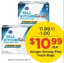 Fred Meyer Kroger strong-flex trash bags offer