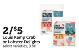 Fareway Louis Kemp Crab or Lobster Delights offer