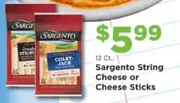 Homeland Market Sargento String Cheese or Cheese Sticks offer