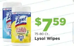Homeland Market Lysol Wipes offer
