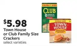 Fareway Town House or Club Family Size Crackers offer